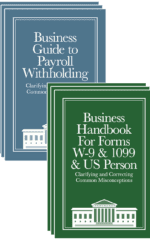 3 copes each of Business Withholding Guide and Business W-9 Handbook